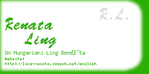 renata ling business card
